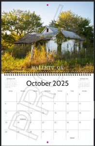 2025 Forgotten Oklahoma Calendar