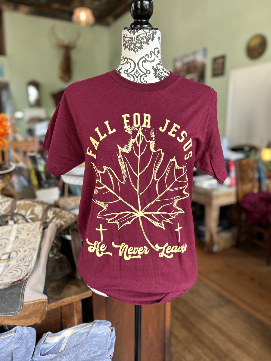 SALE-Fall for Jesus Shirt – Forgotten Oklahoma & Wildfire Trading Co.