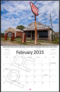 2025 Forgotten Oklahoma Calendar