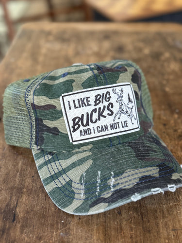 I Like Big Bucks Hat- Camo