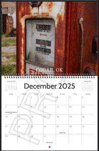 2025 Forgotten Oklahoma Calendar