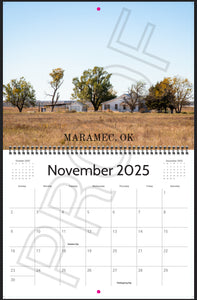 2025 Forgotten Oklahoma Calendar