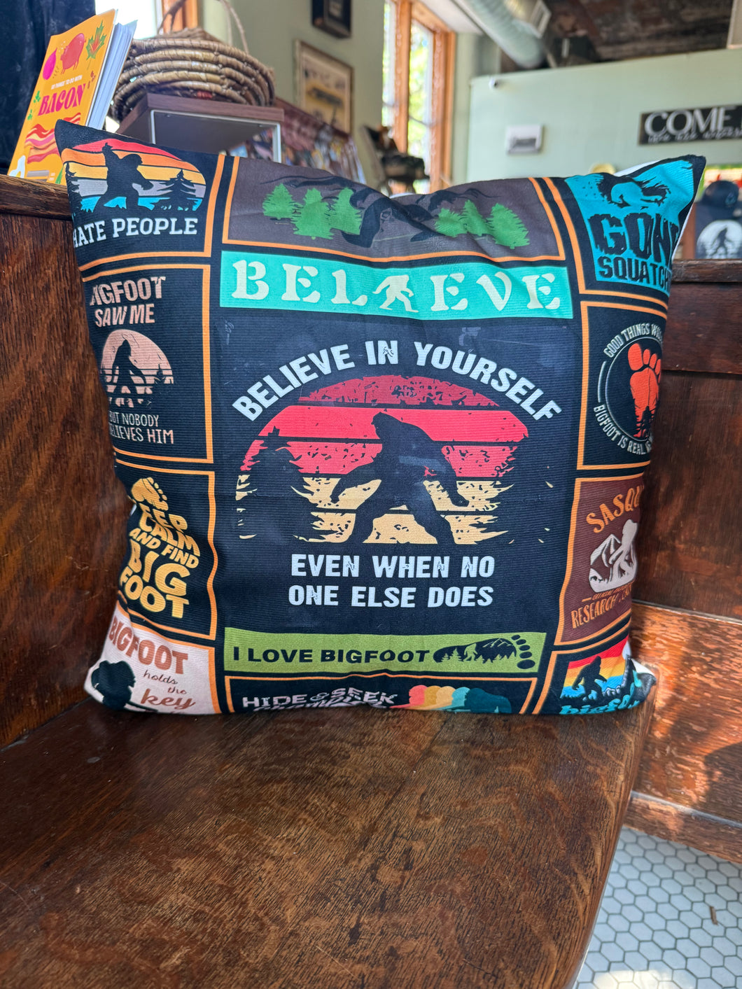 Bigfoot Adventure Pillow