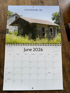 2026 Forgotten Oklahoma Calendar