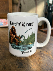 Pawnee Bigfoot Fishing Mug