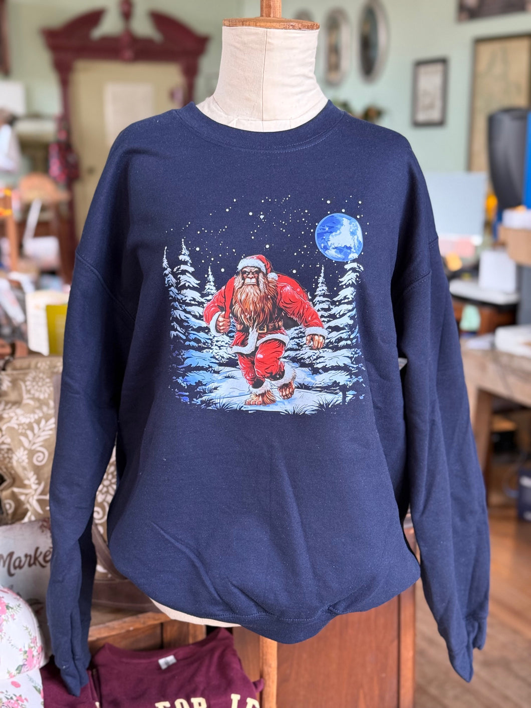 Bigfoot Santa Sweatshirt