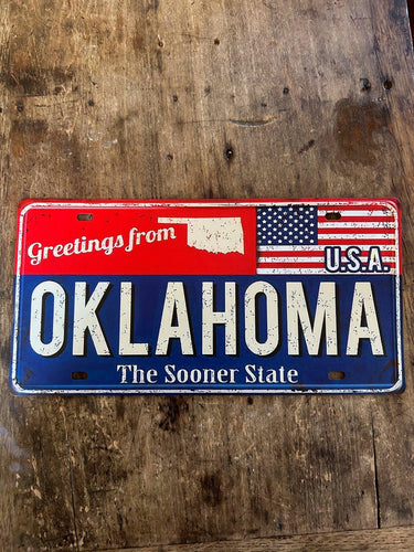 Greetings From Oklahoma Vanity License Plate