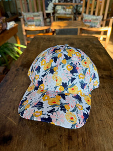 White and Yellow Floral Hat