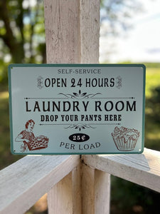 vintage laundry sign