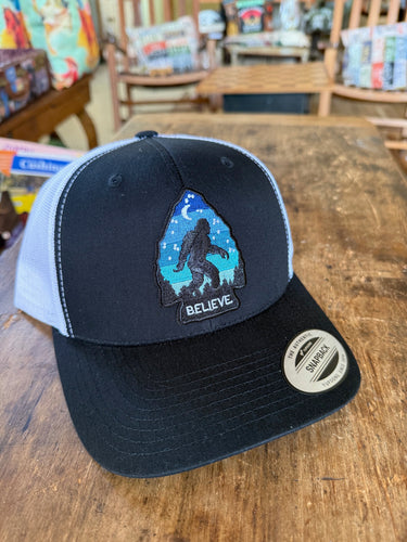 Bigfoot Believe Hat- Black