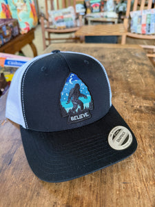 Bigfoot Believe Hat- Black