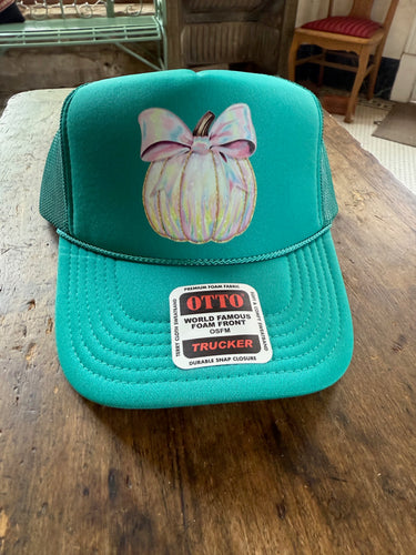 Jade Pumpkin Trucker Hat