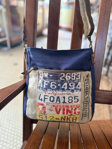 Clea Ray License Plate Crossbody