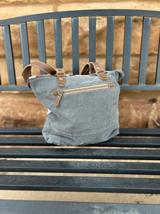 Clea Ray Multi Color Front Pocket Canvas Bag