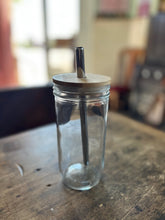 Load image into Gallery viewer, Mason Jar Cup + Bamboo Lid + Straw