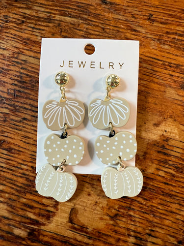 Pumpkin Dangle Earrings