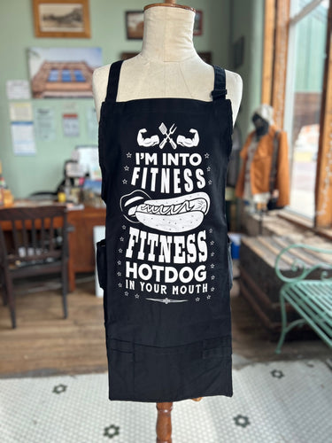 Fitness Hotdog Funny Apron