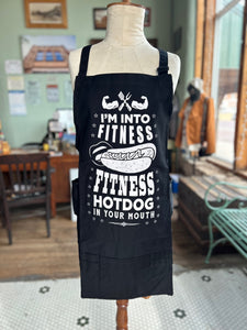 Fitness Hotdog Funny Apron