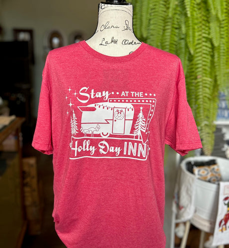 SALE- Holly Day Inn Christmas T-Shirt