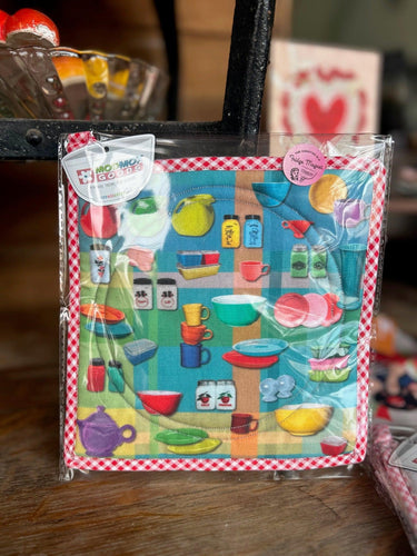 SALE- Colorful Kitchen Pyrex Potholder