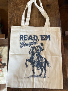 SALE- Read 'Em Cowgirl Book Bag