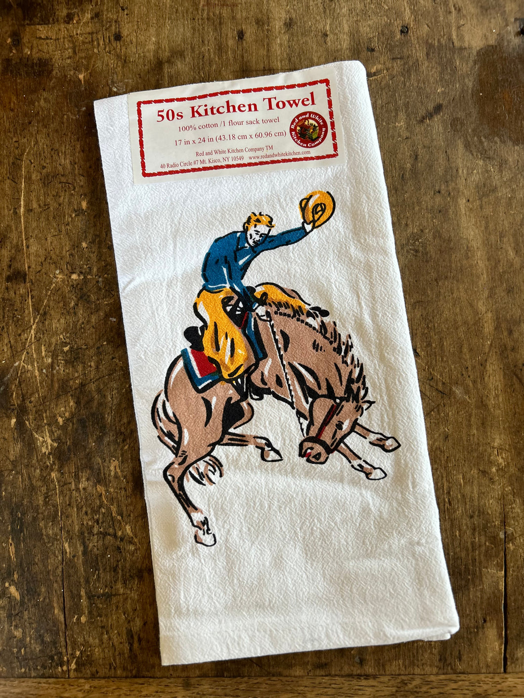 Buckin’ Bronco Flour Sack Towel