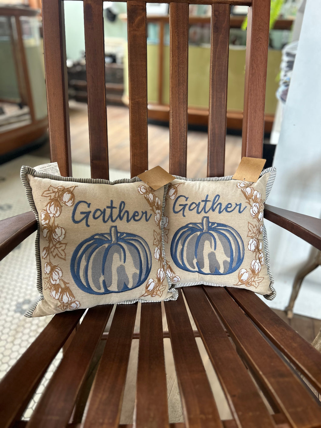SALE- Gather Pumpkin Pillow