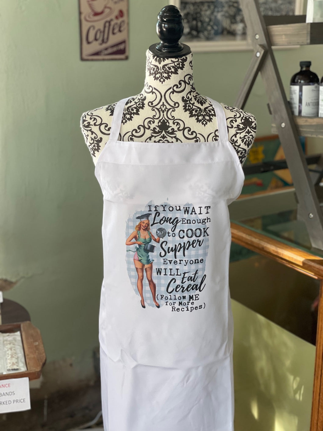 Sale- Everyone Will Eat Cereal Funny Apron
