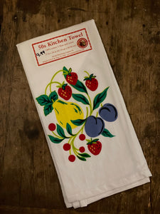 Fruitgroup Retro Flour Sack Kitchen Towel