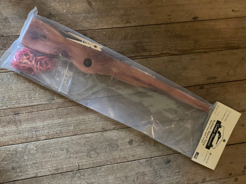 Cedar Wood Double Rubber Band Shotgun
