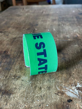 Load image into Gallery viewer, SALE- License Plate Cuff Bracelet {Green Show Me State}
