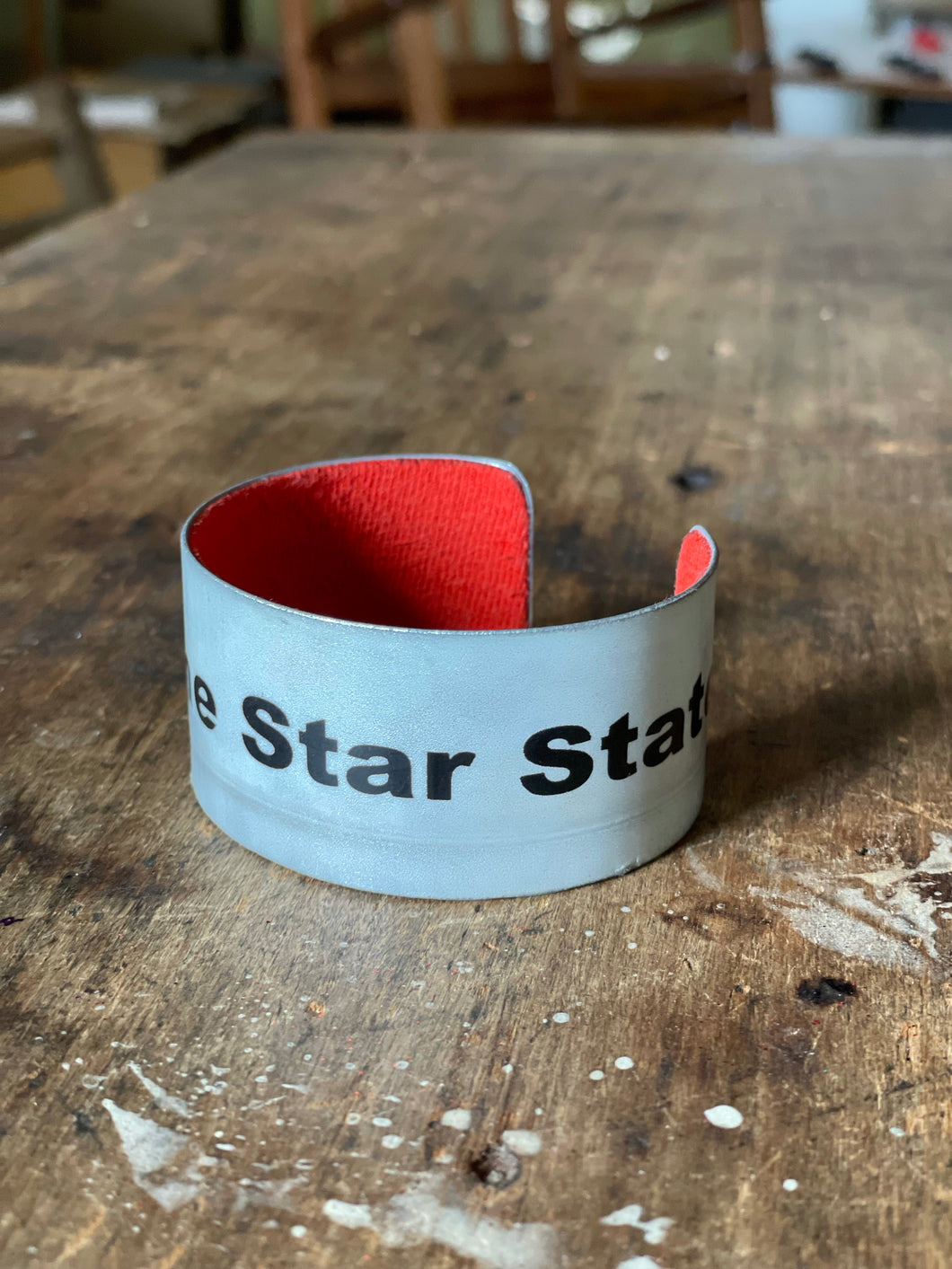 SALE- License Plate Cuff Bracelet {The Lone Star State}