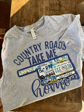 Load image into Gallery viewer, Short Sleeve Country Roads Take Me Home T-Shirt