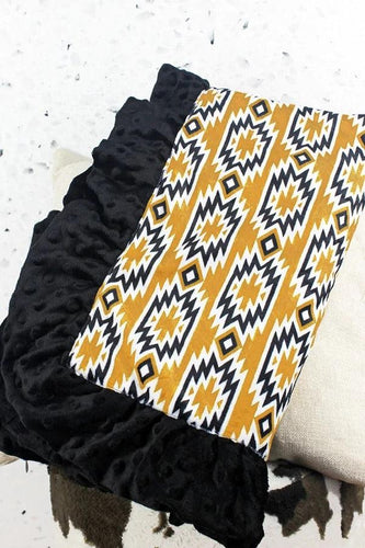 Sale- Golden Valley Minky Fleece Baby Blanket